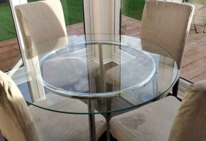 شیشه رومیزی گرد