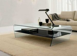 میز شیشه ای جلو مبلی