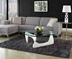 شیشه روی میز مبل