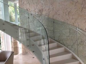 شیشه سکوریت قوس دار