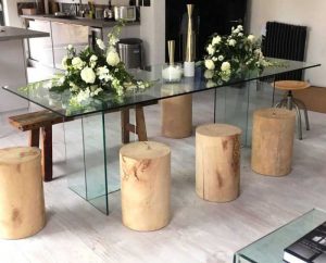میز شیشه ای ناهارخوری