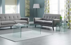 میز عسلی شیشه ای