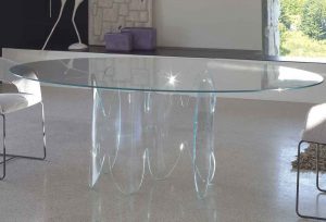 شیشه میز گرد