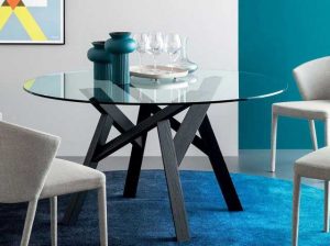 شیشه میز گرد