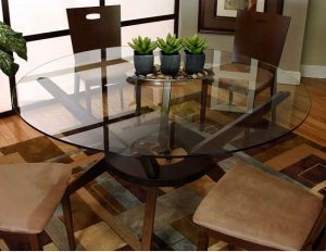 شیشه میز گرد