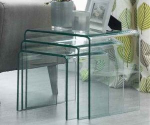 شیشه خم میز