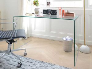 میز کامپیوتر شیشه ای