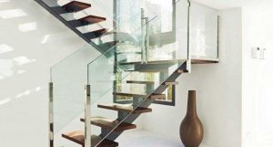 نرده شیشه ای راه پله