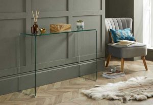 میز تلویزیون شیشه ای