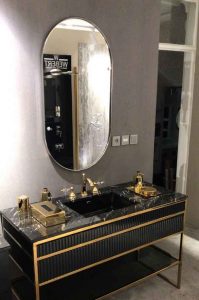 آینه با قاب استیل