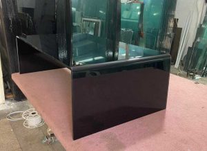 میز شیشه ای جلو مبلی