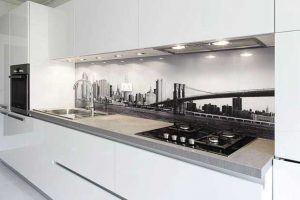 شیشه بین کابینتی رنگی