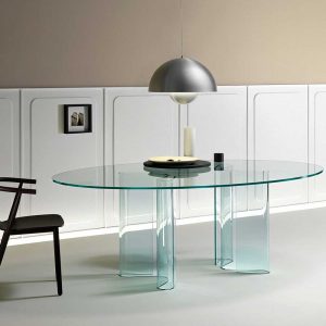 شیشه میز ناهارخوری سفید