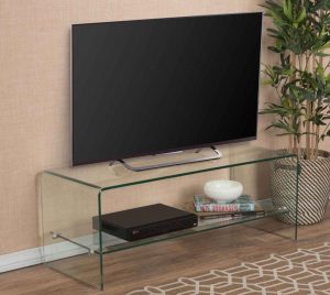 میز خم شیشه ای