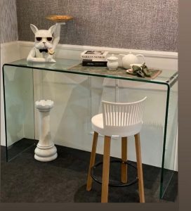 میز شیشه ای رنگی