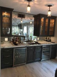 آینه آنتیک طرح دار