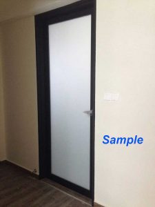 درب شیشه ای طرح دار