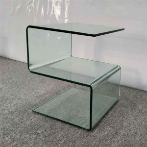 شیشه خم طرح دار