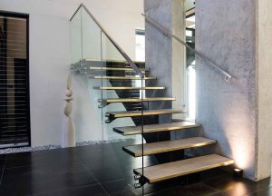 نرده شیشه ای راه پله