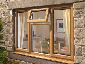 پنجره upvc طرح چوب