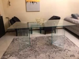 میز شیشه ای ناهارخوری