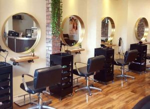 آینه با قاب استیل گرد