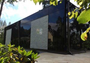 شیشه طرح دار