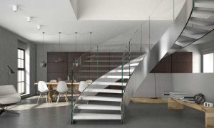 نرده شیشه ای گرد