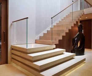 نرده شیشه ای لمینت
