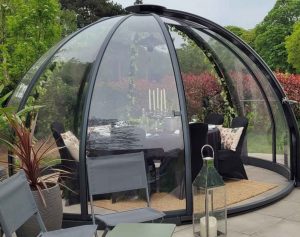 شیشه خم طرح دار 