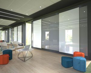 وایت برد شیشه ای رنگی