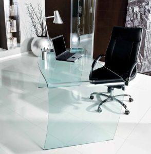 میز شیشه خم