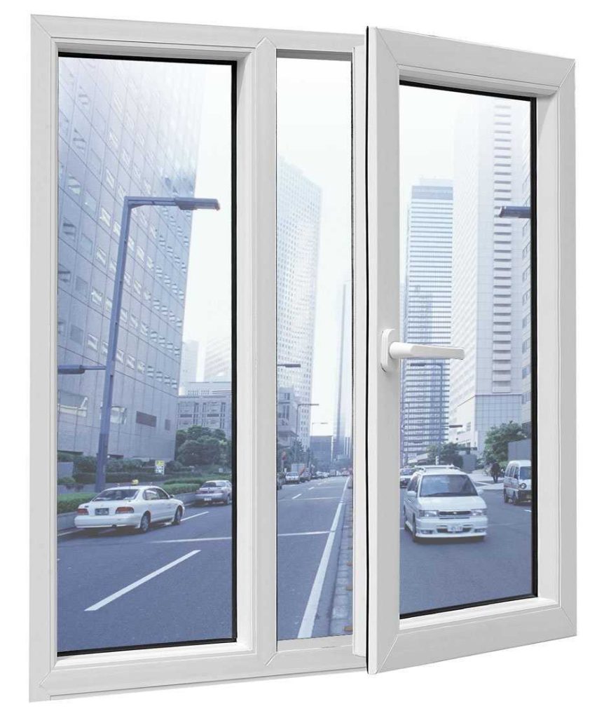 پنجره دوجداره UPVC لولایی