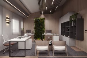 درب دوجداره اتاق کار